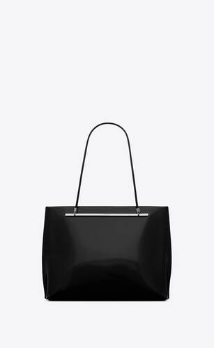 tanky shopping bag in shiny leather