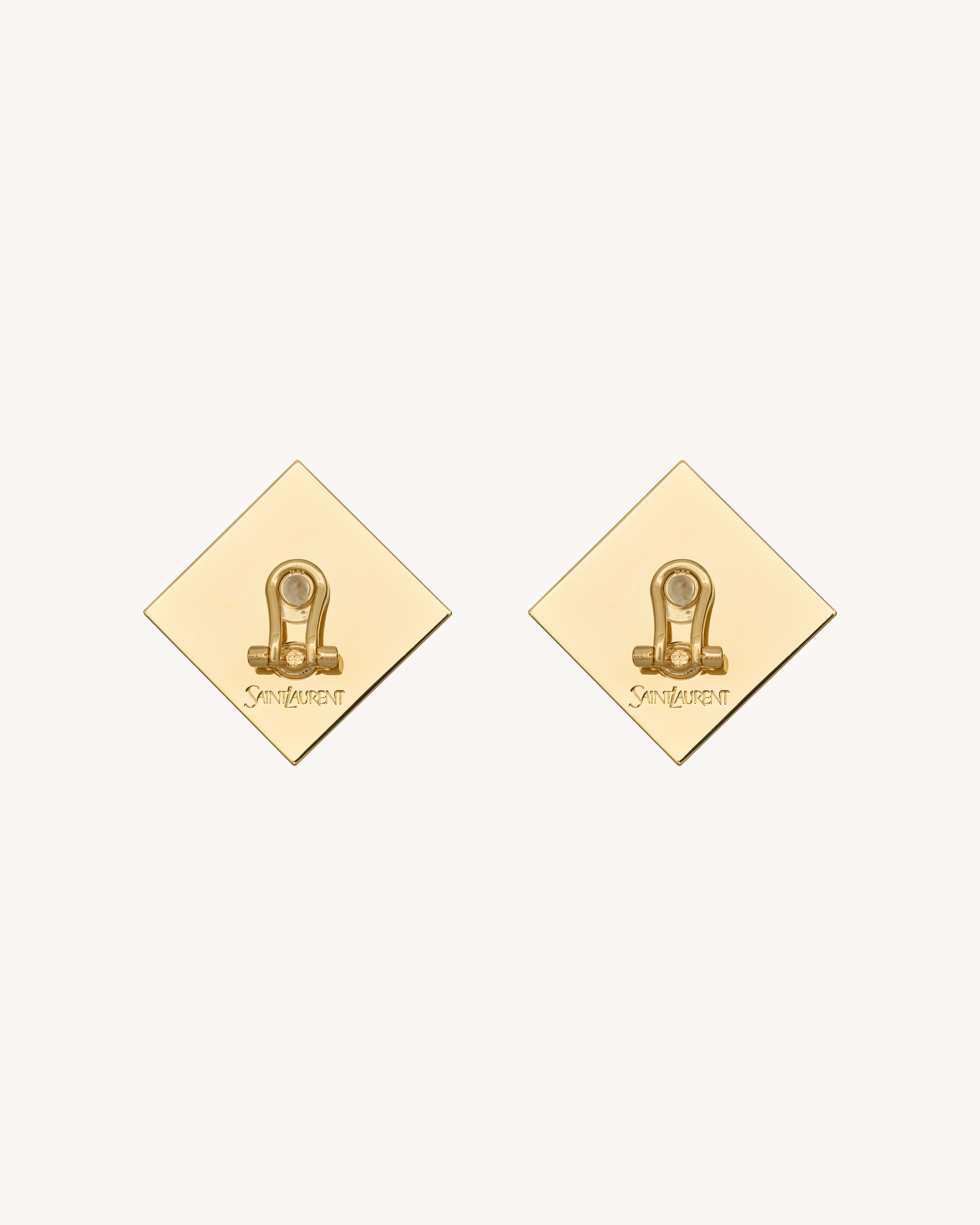pyramid earrings in resin and metal