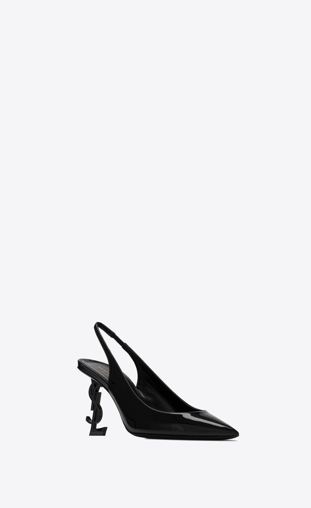 Opyum slingback pumps in patent leather