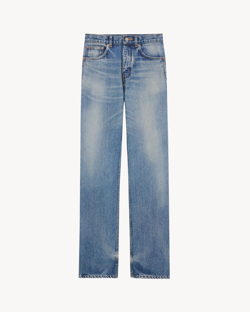 Straight Jeans in Benjamin Blue Denim