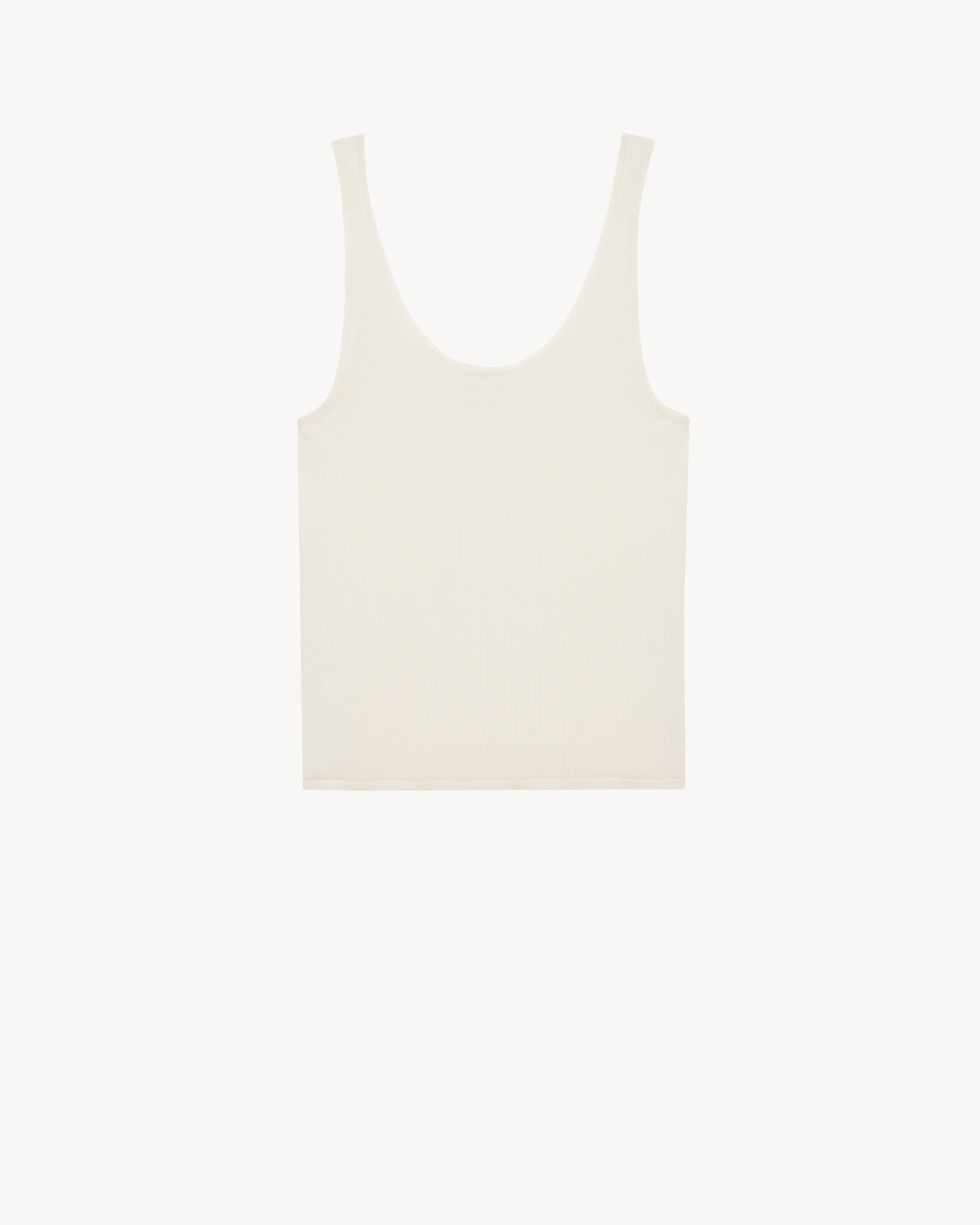 tank top in cashmere, wool, and silk
