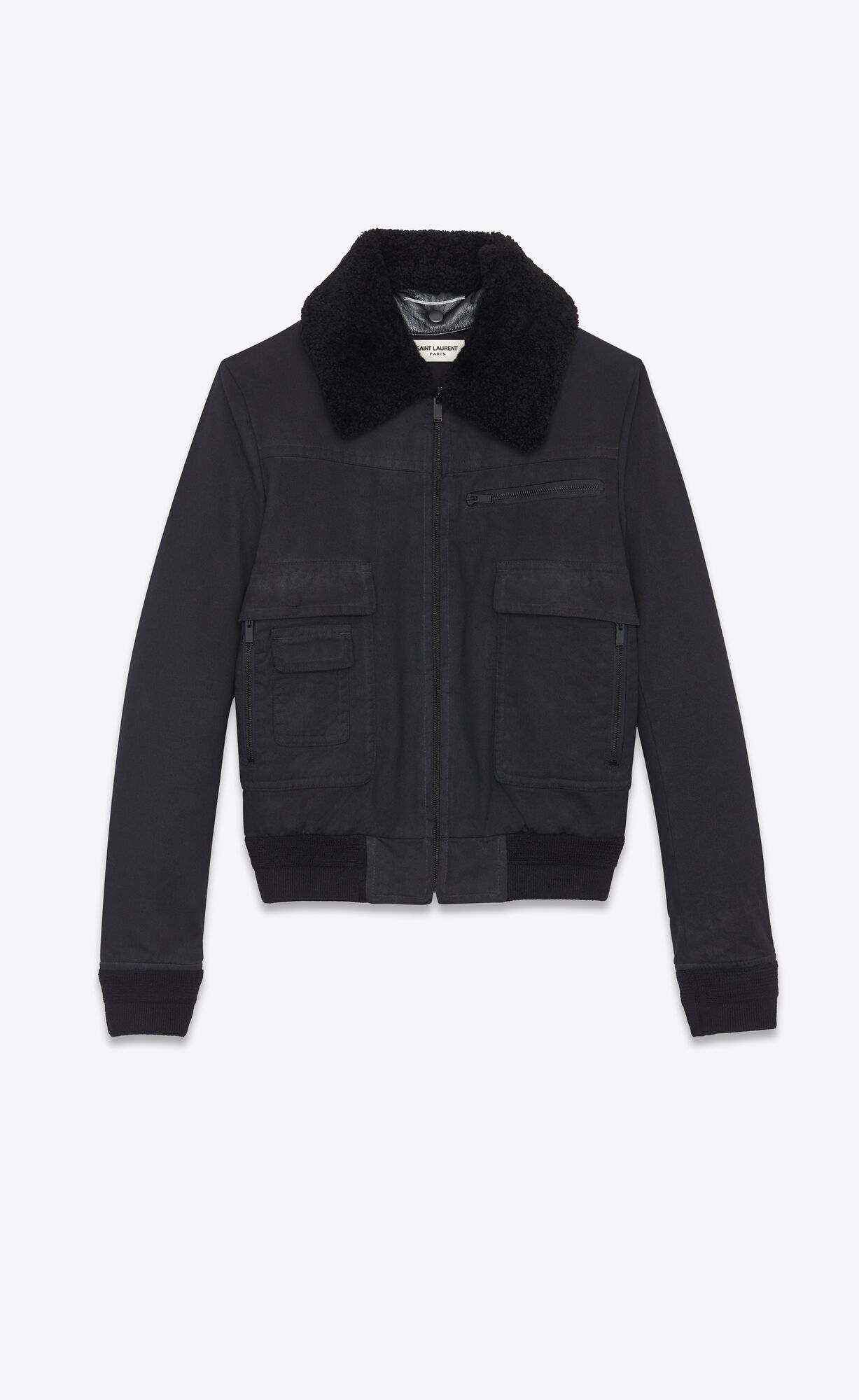 bomber jacket in nylon | Saint Laurent United States | YSL.com