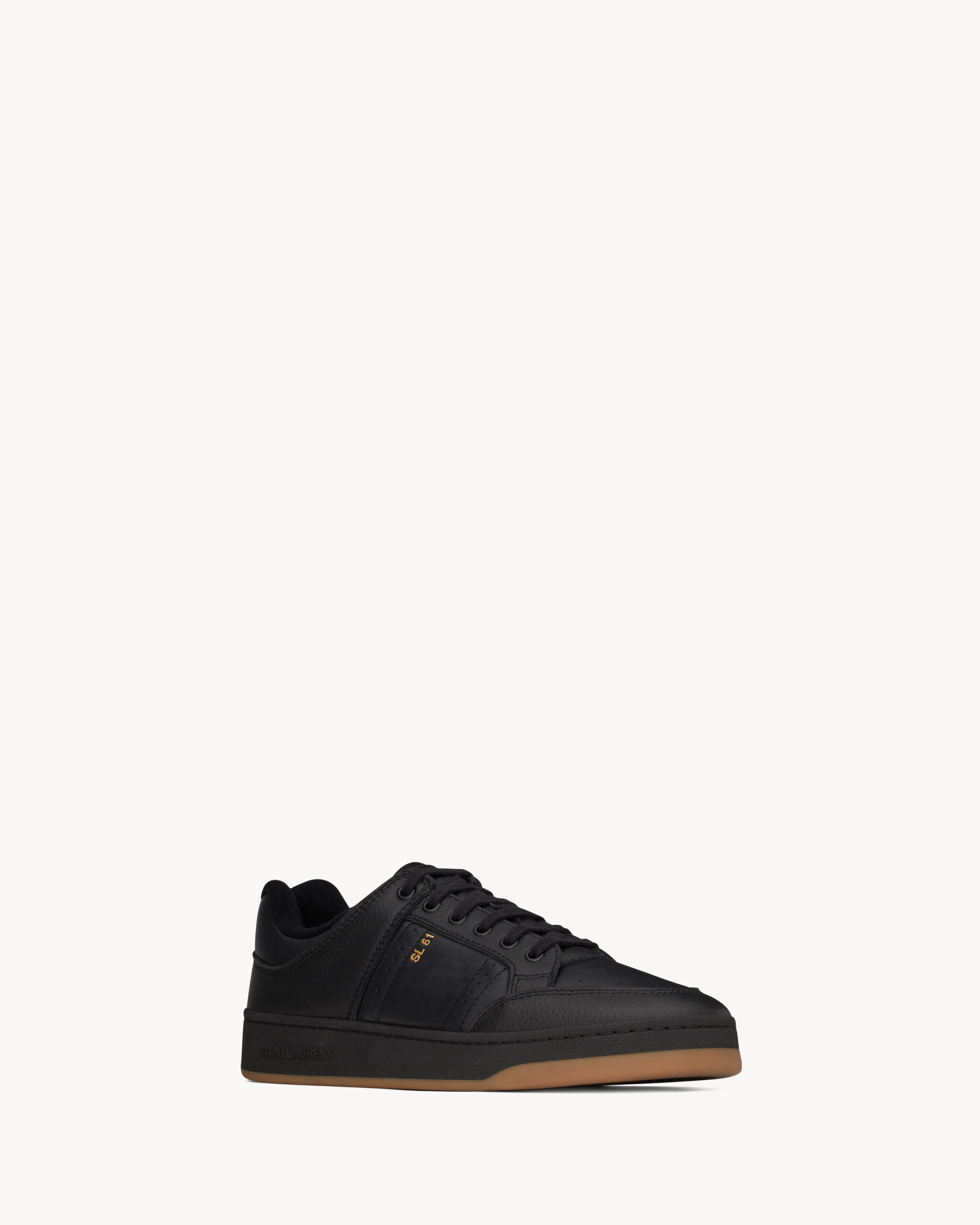 SL/61 low-top sneakers in smooth and grained leather
