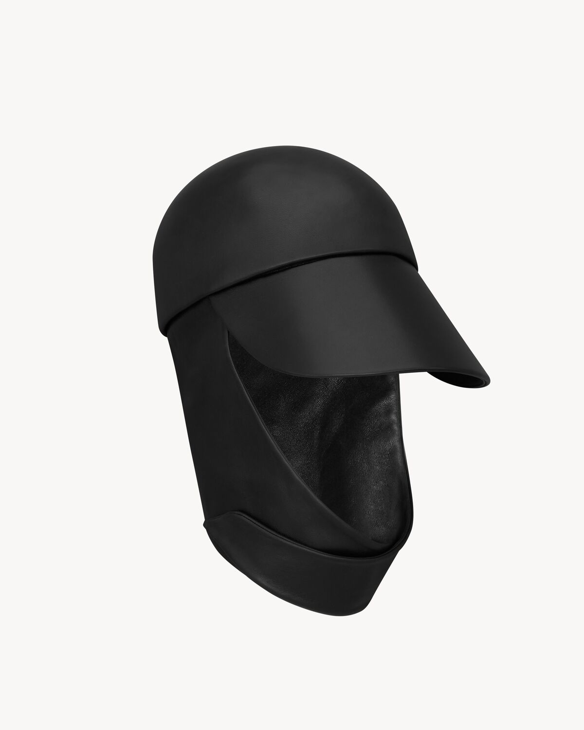 balaclava cap in lambskin