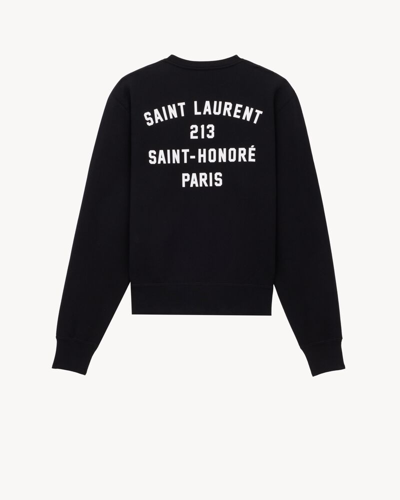 SAINT LAURENT PARIS ADDRESS SWEATSHIRT