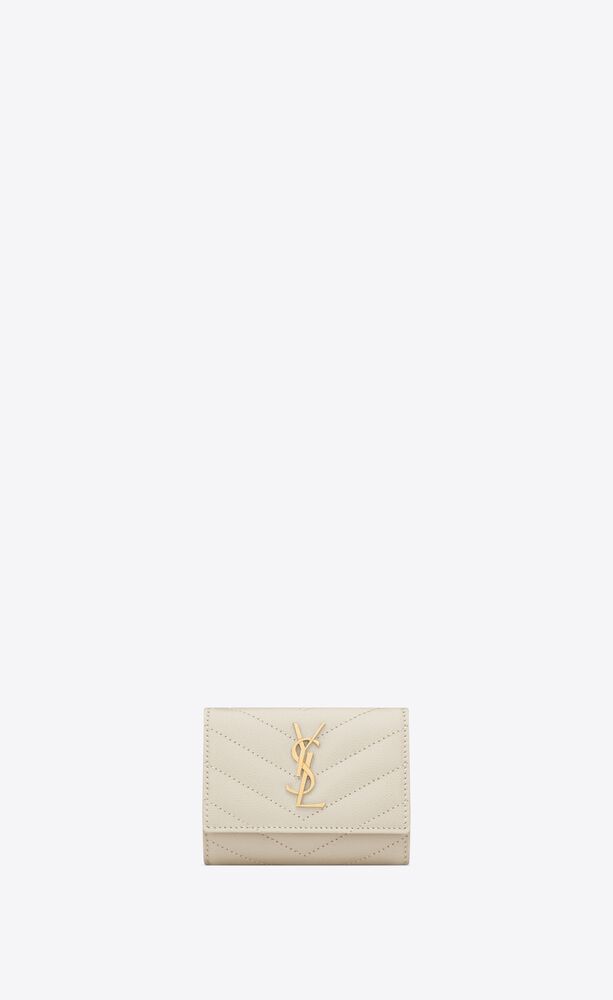 Saint Laurent, Bags, Ysl Saint Laurent Cassandre Matelasse Key Pouch In  Grain De Poudre Leather