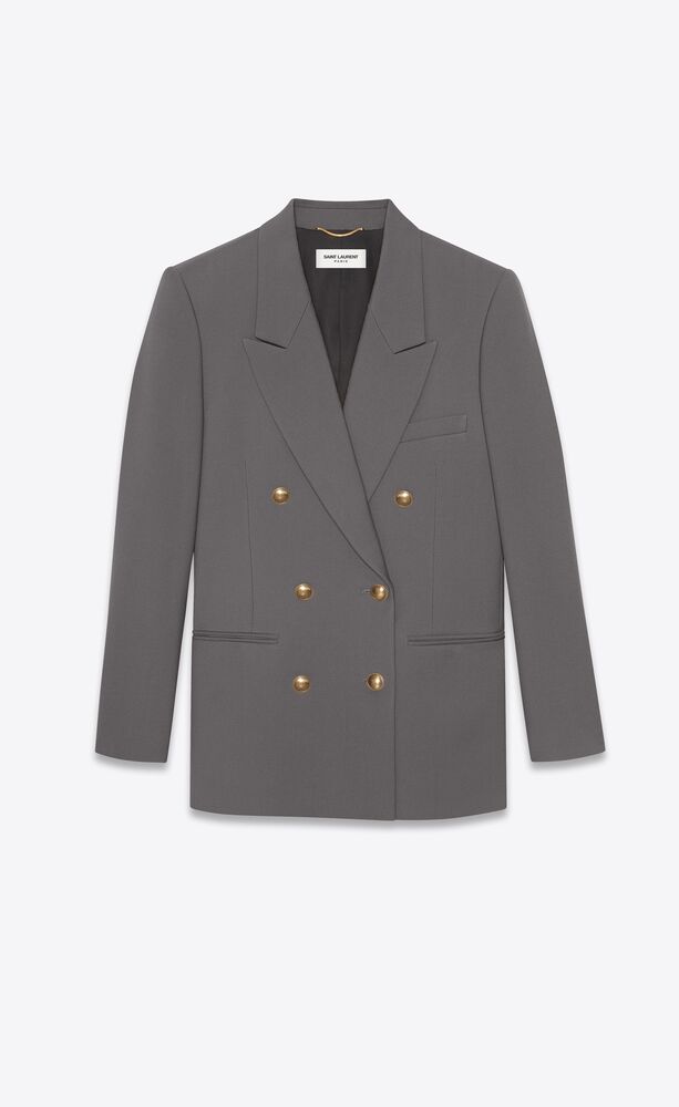 Saint Laurent peak-lapel double-breasted blazer - Black