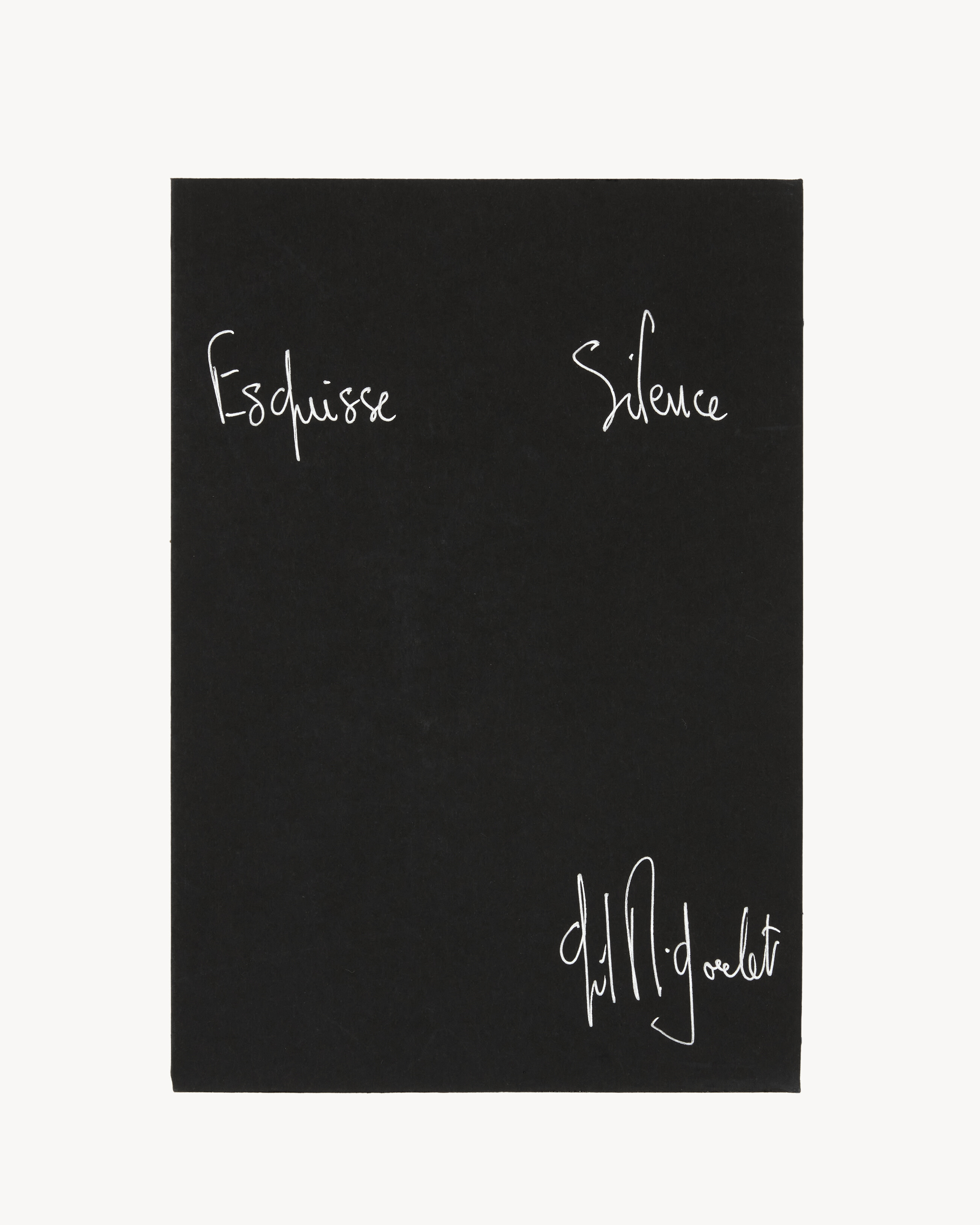 GIL RIGOULET ESQUISSE - SILENCE