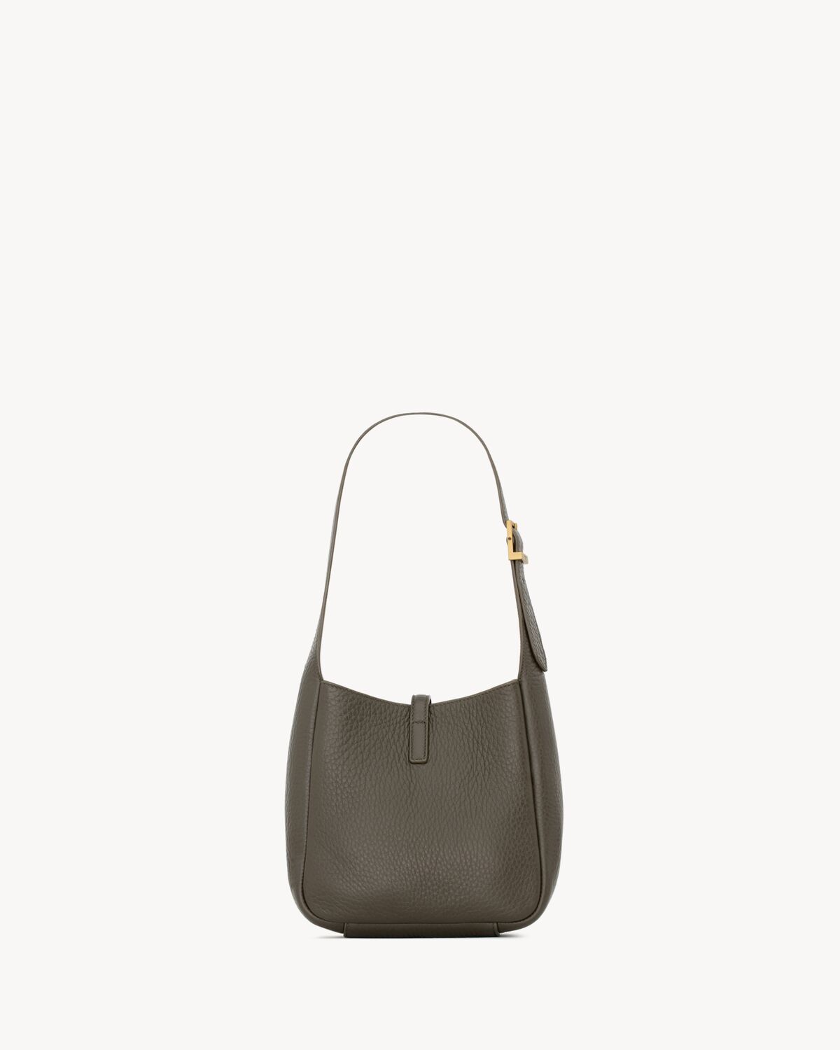 생로랑 LE 5 À 8 그레인드 가죽 서플 베이비 숄더백 809461AADUU3212