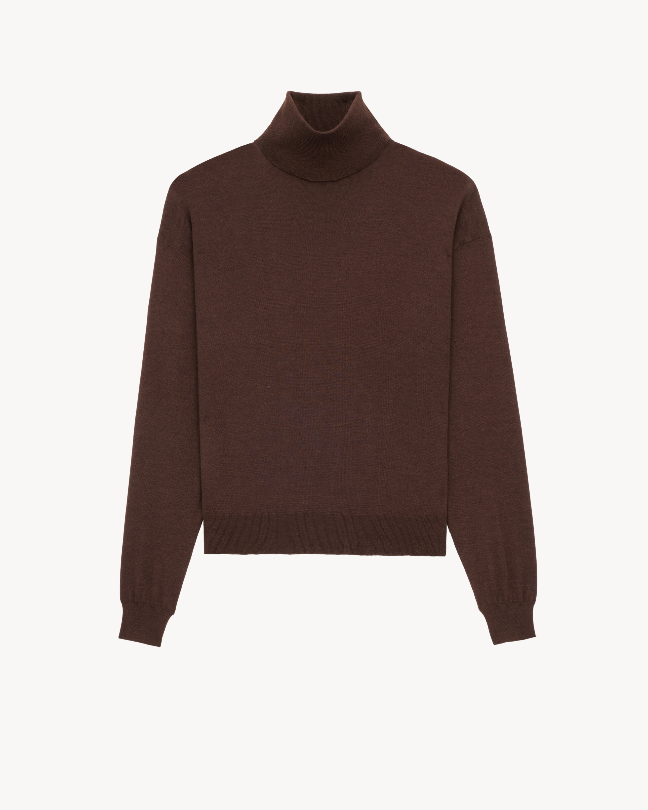 turtleneck sweater in cashmere, wool, and silk