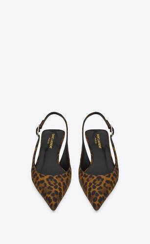 zapatos de salón slingback cherish de grosgrén con motivo de leopardo