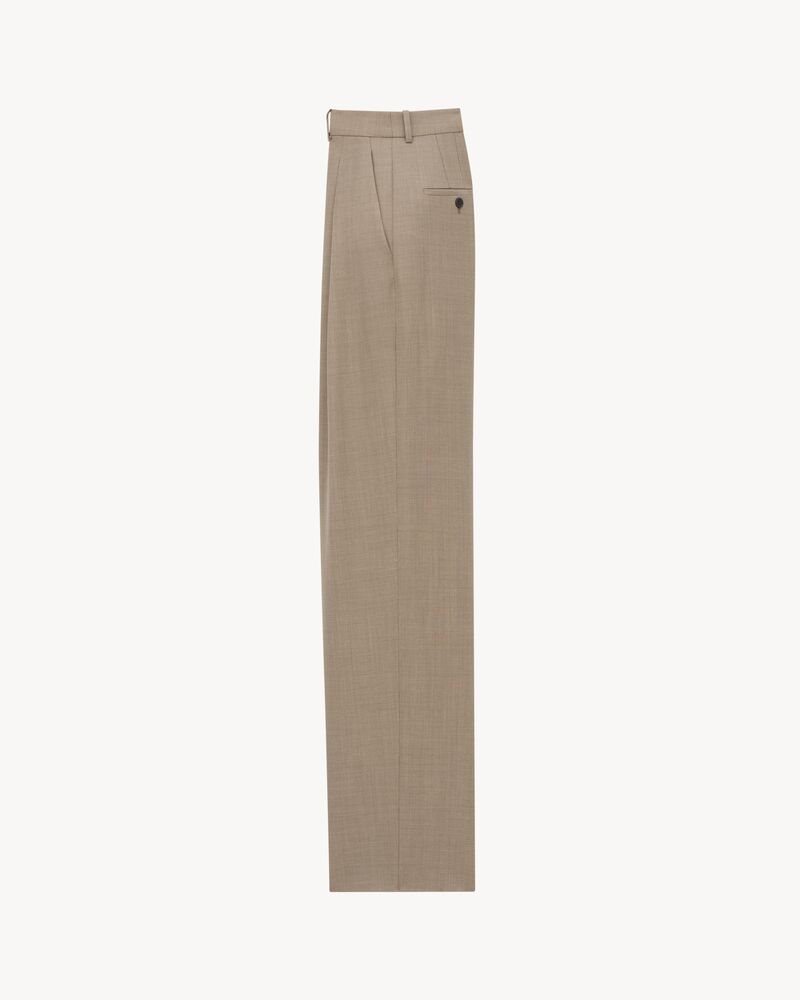 wide-leg pants in caviar wool