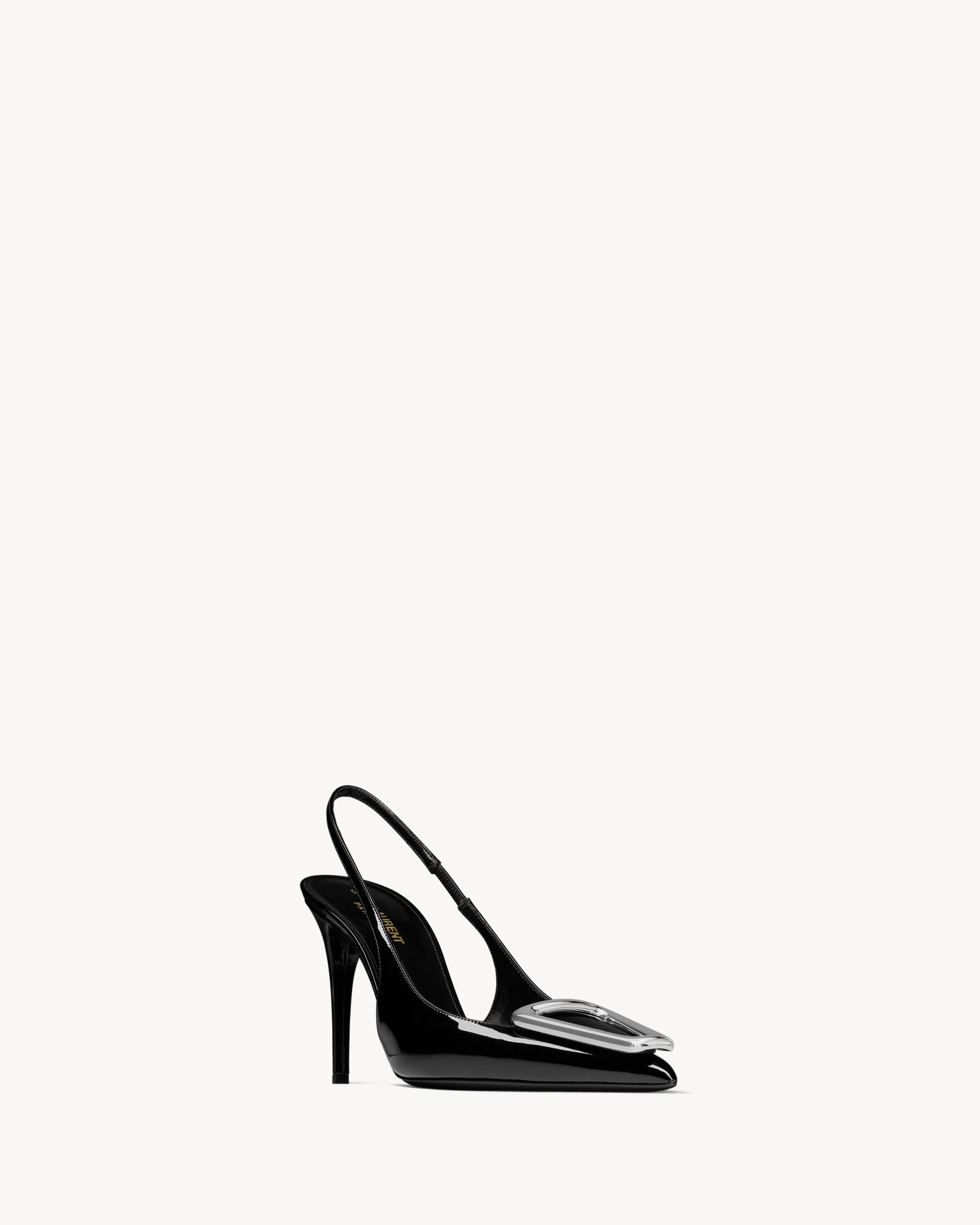 AVENUE slingback pumps in patent leather | Saint Laurent | YSL.com