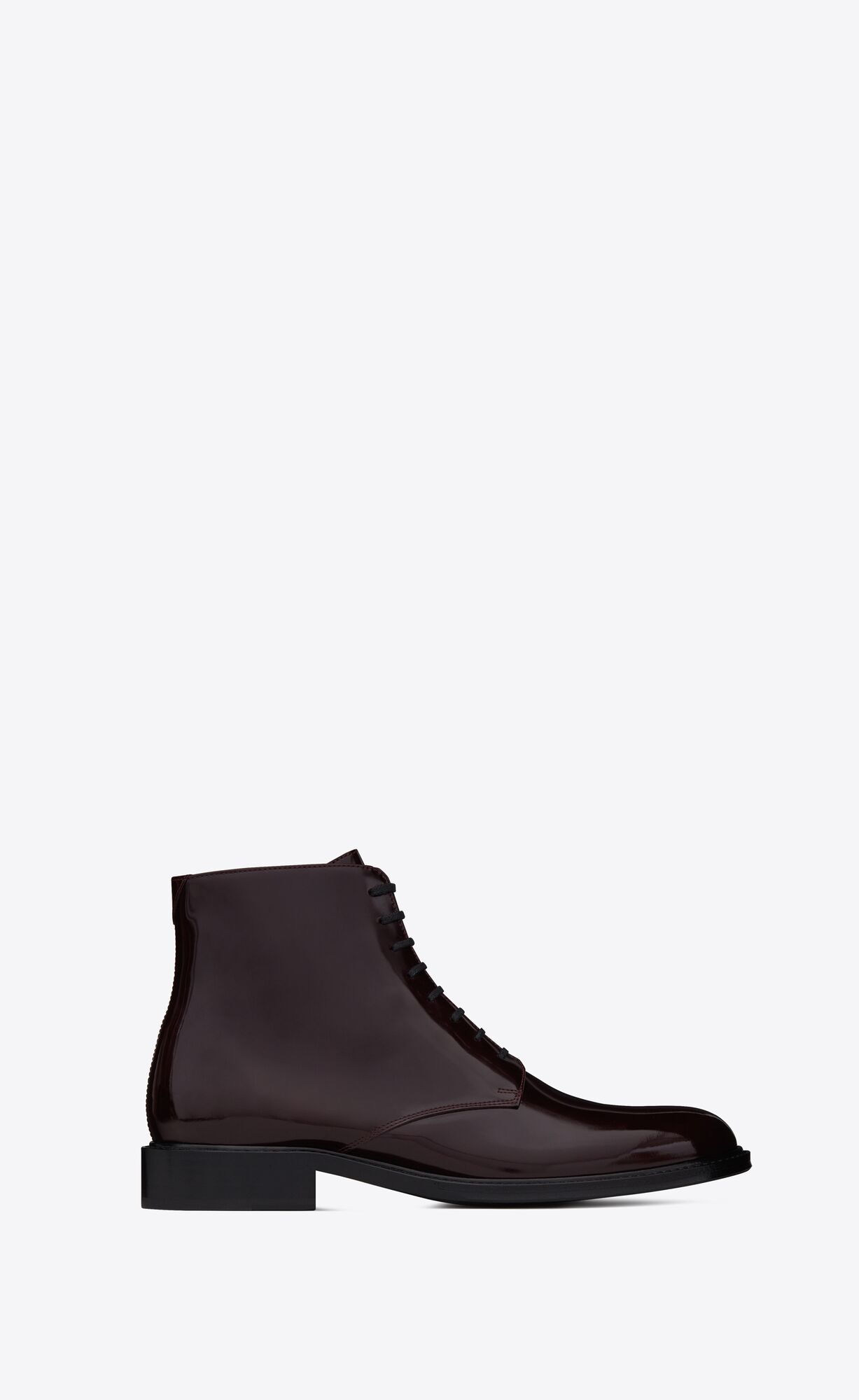 ARMY LACED BOOTS IN SHINY LEATHER | Saint Laurent Zimbabwe | YSL.com