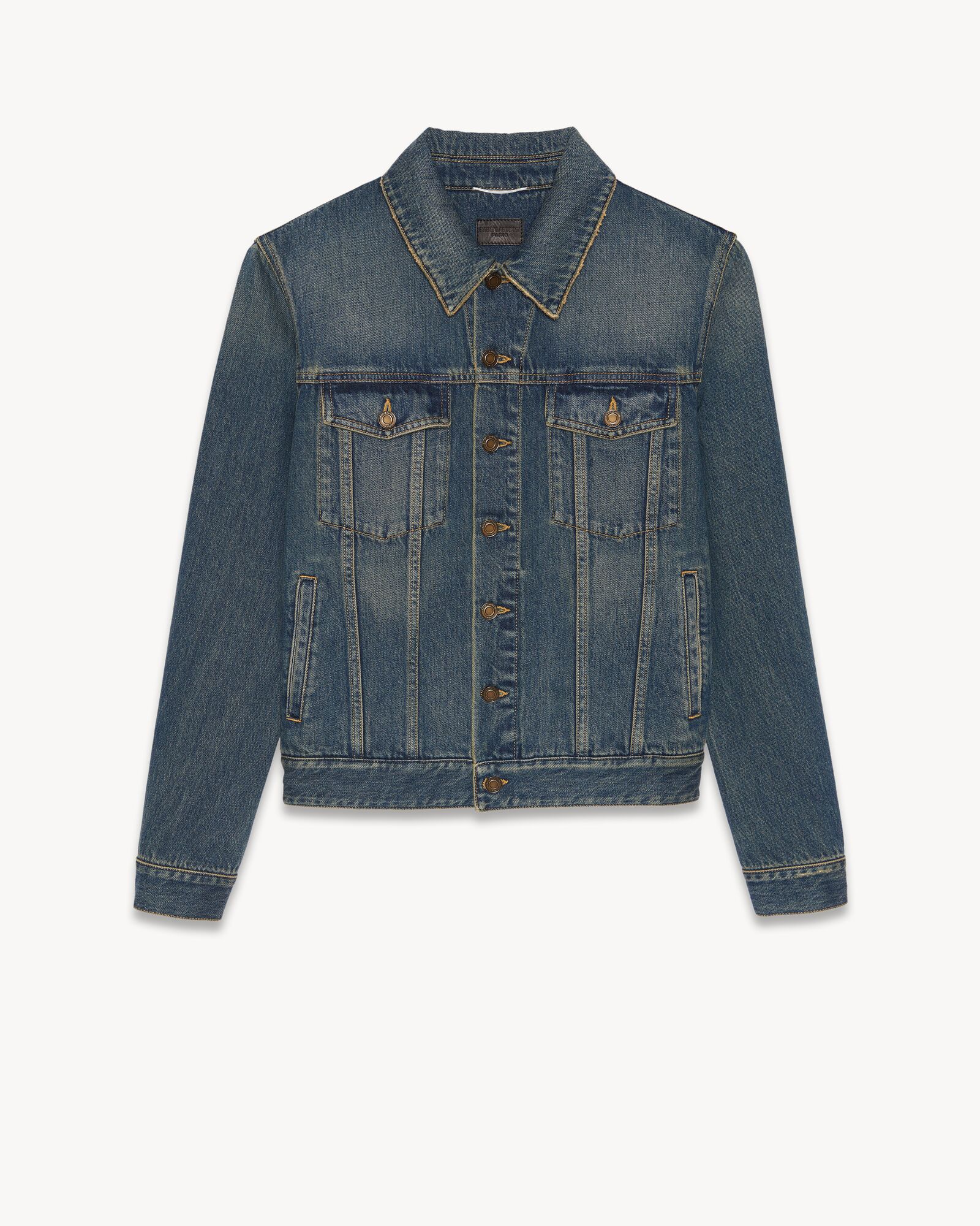 classic jacket in deep vintage blue denim Saint Laurent 대한민국