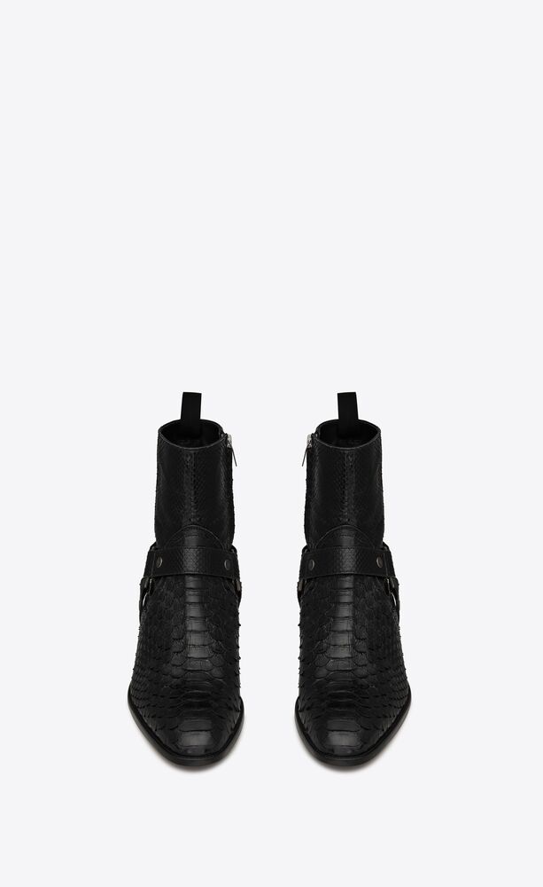 bottines laque noir