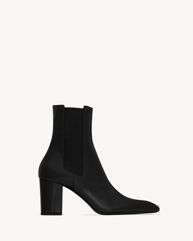 BETTY chelsea boots in glazed leather