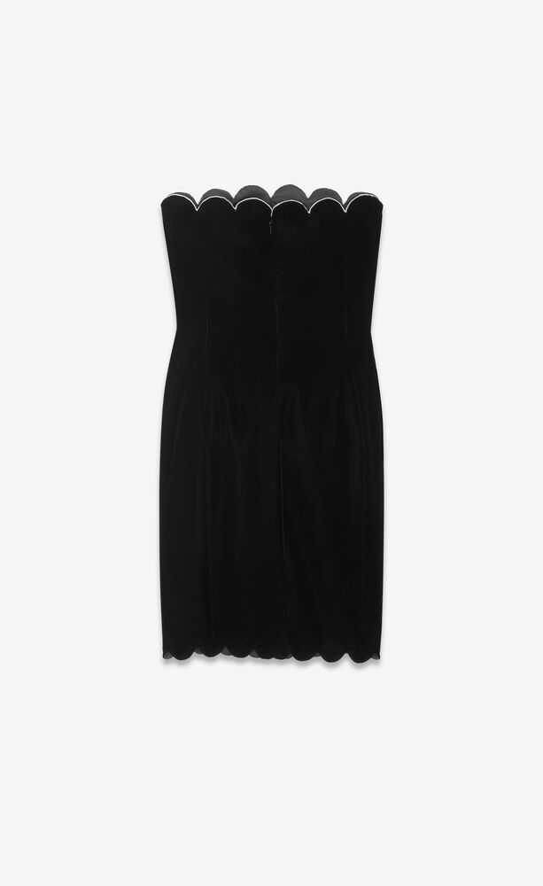 saint laurent strapless dress