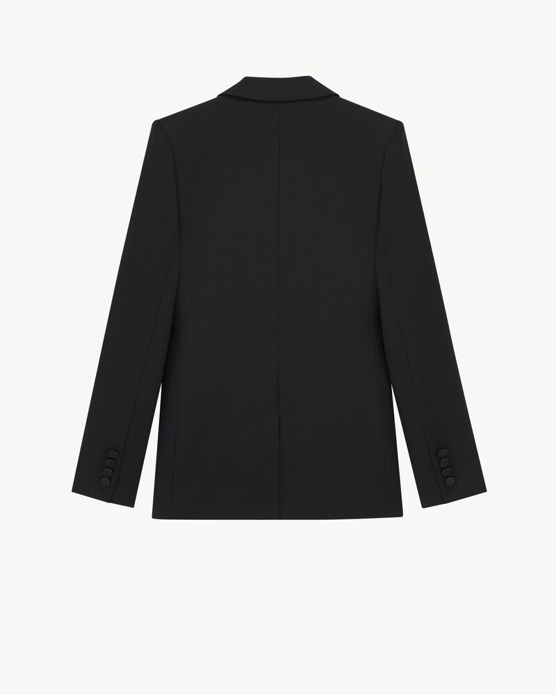 single-breasted tuxedo jacket in grain de poudre