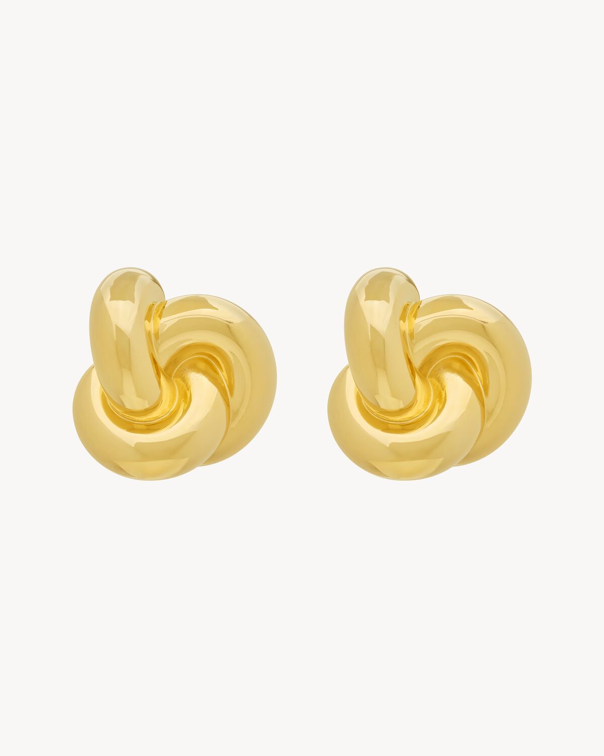 Boucles d'oreilles nœud en métal