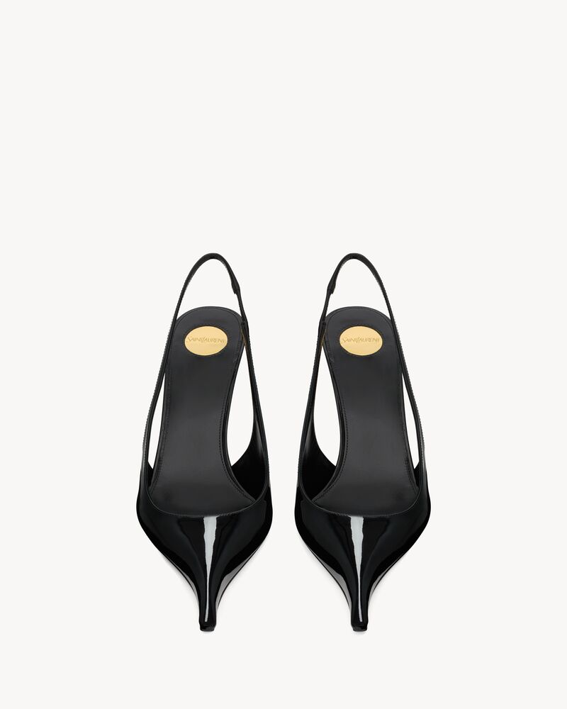 APOLLINE slingback pumps in patent leather