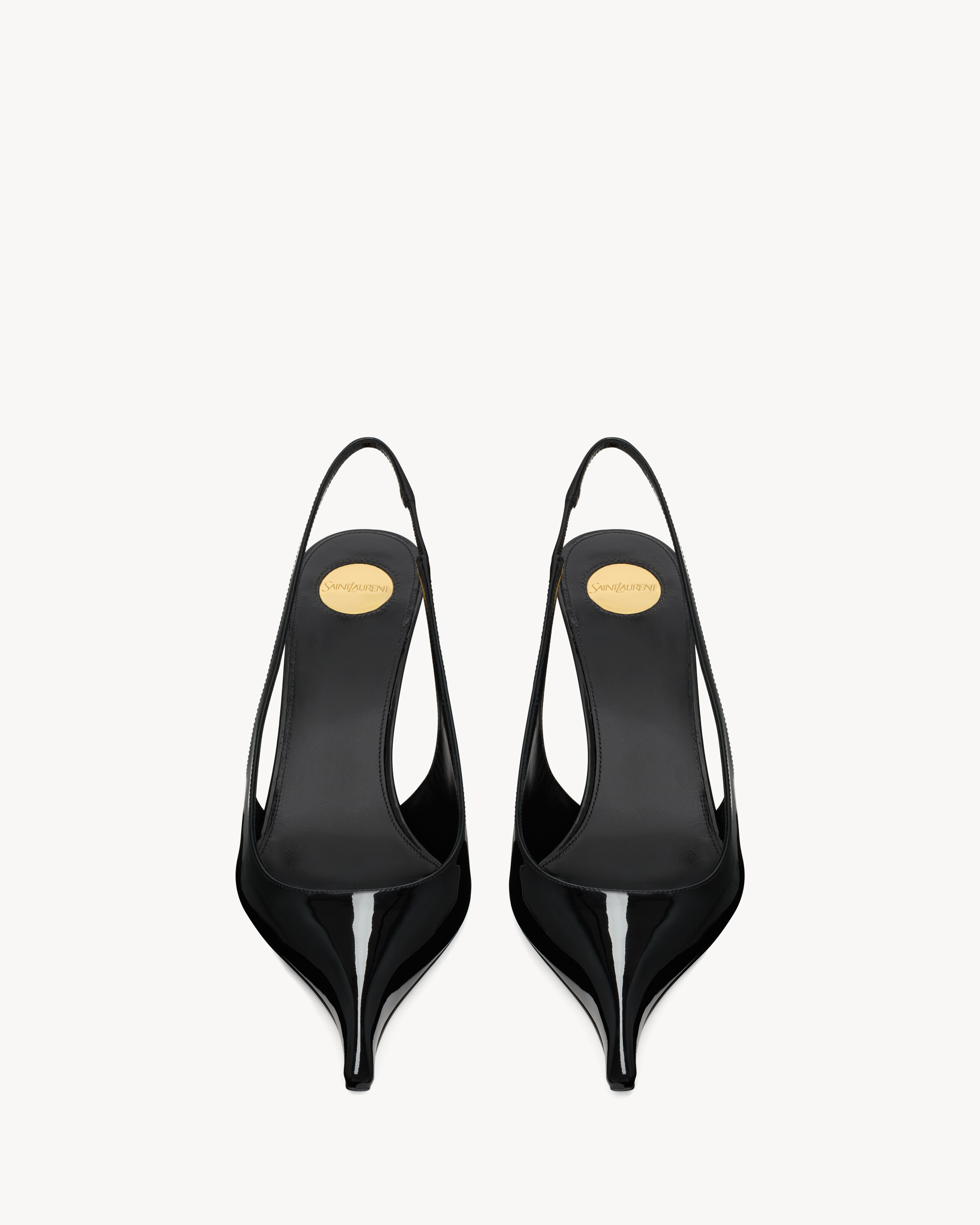 APOLLINE slingback pumps in patent leather