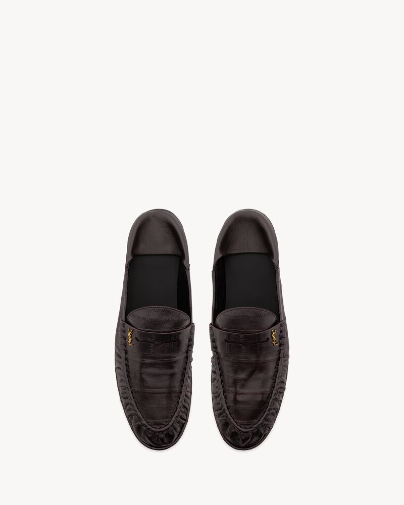 LE LOAFER penny slippers in eel