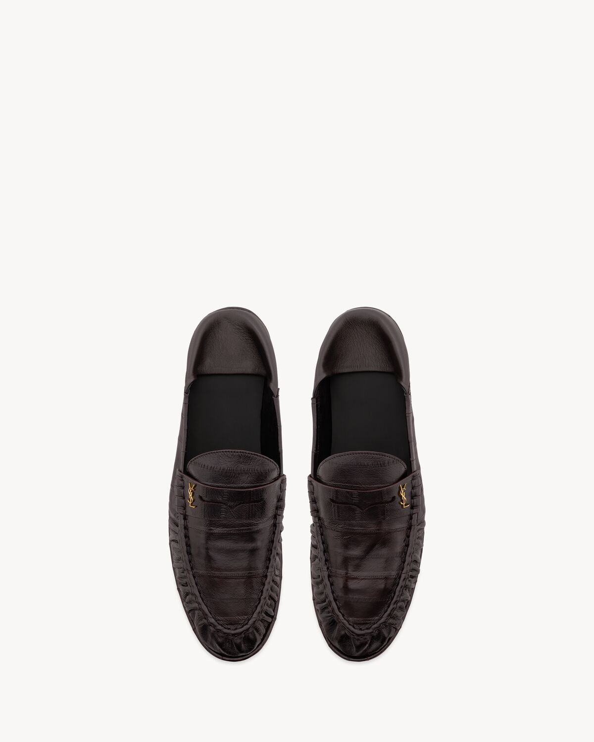 LE LOAFER mocassins en cuir d’anguille