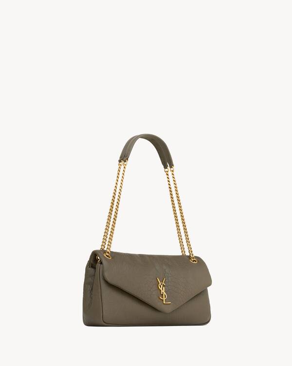 YSL 25S CALYPSO MINI 19 IN BURGUNDY CALFSKIN GOLD HARDWRE