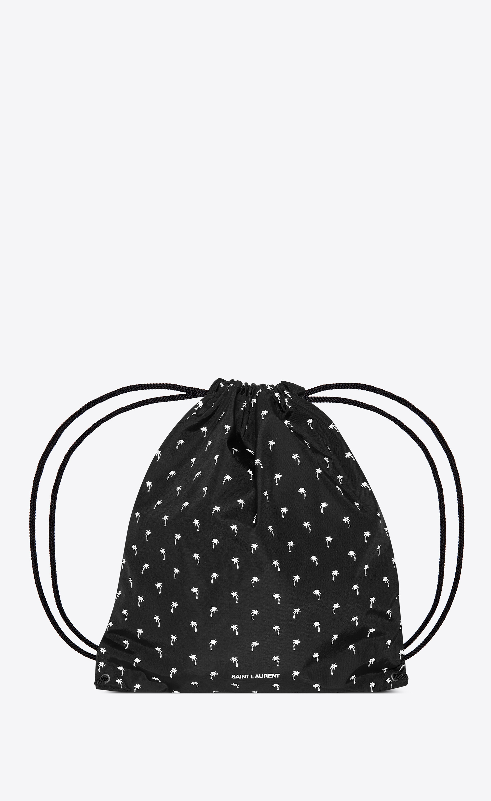 Teddy backpack in nylon with a palmtree print