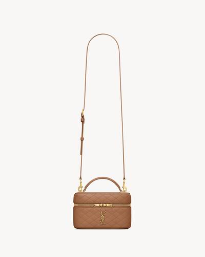 SAINT LAURENT サンローラン ラムスキン クロスボディバッグ ギャビー マイクロバニティバッグ（ラムスキン） ブラック | Saint