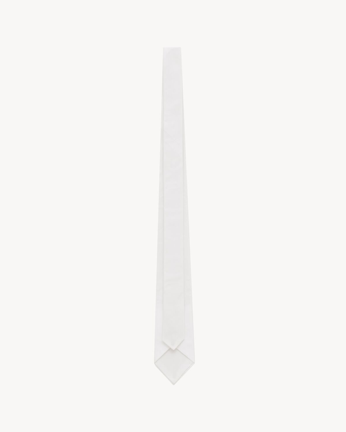 wide tie in cotton poplin