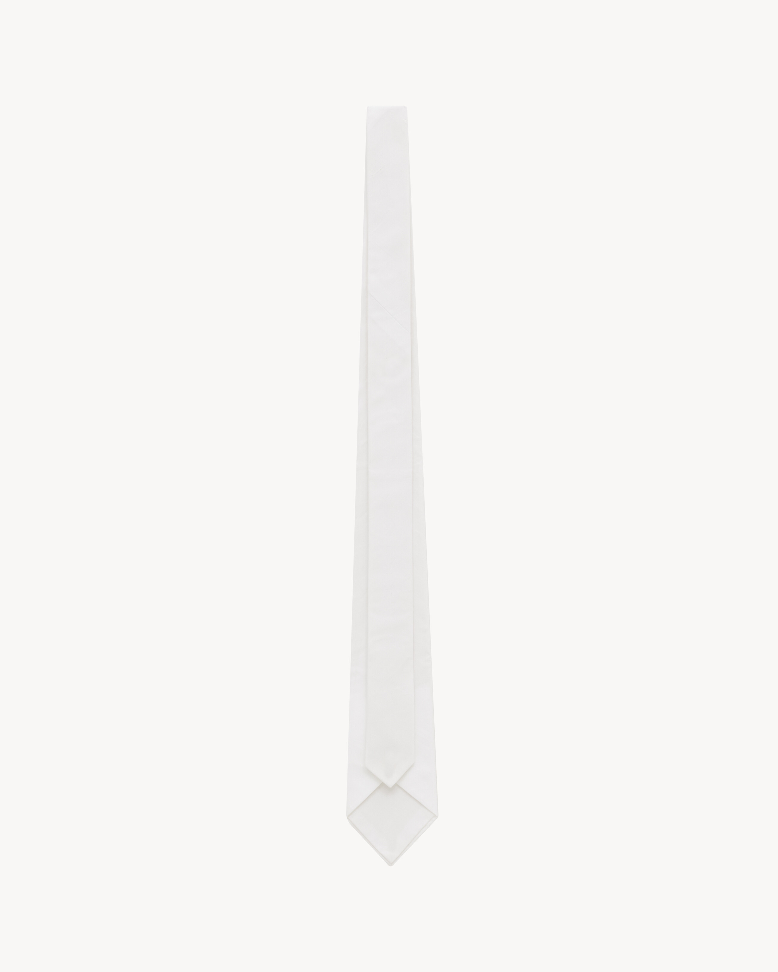 wide tie in cotton poplin