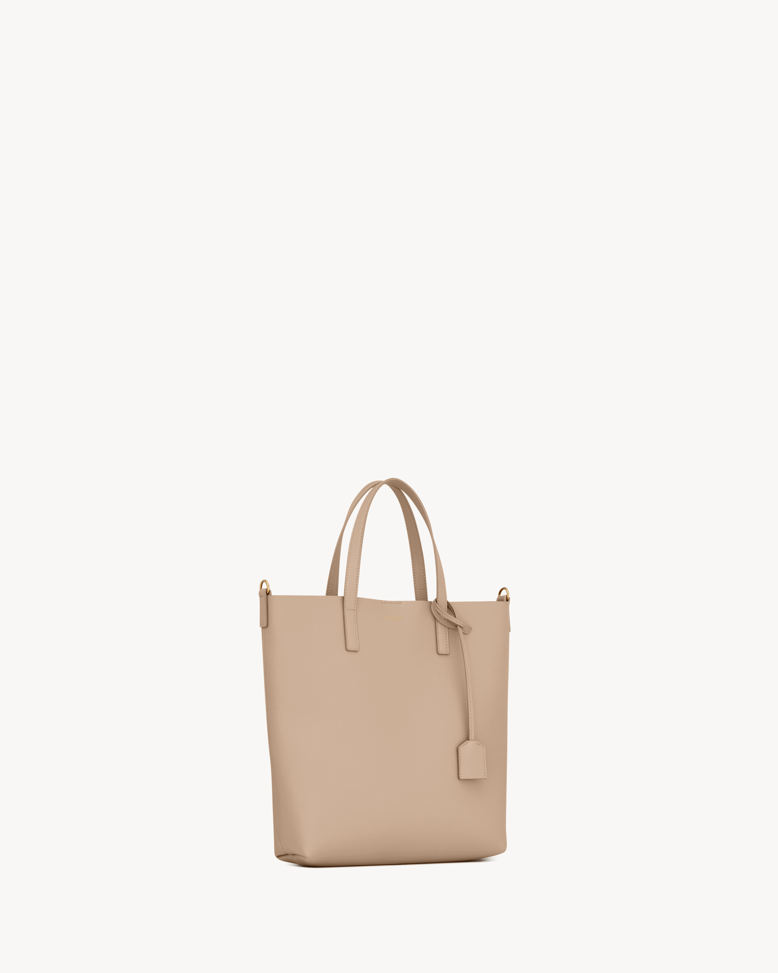 BOLSA SHOPPING TOY SAINT LAURENT EM COURO