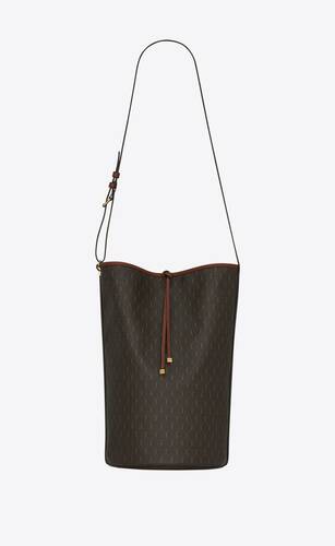 le monogramme bucket bag in monogram canvas and smooth leather