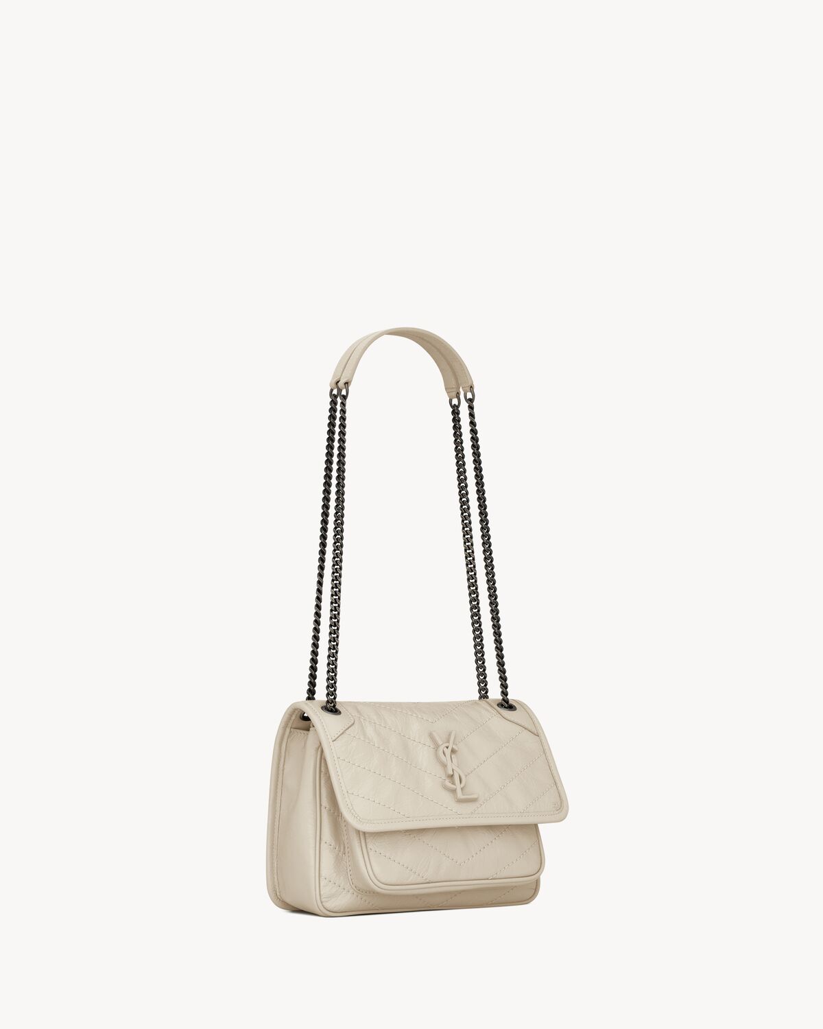 생로랑 빈티지 가죽 소재의 니키 베이비 숄더백 6331600EN049207