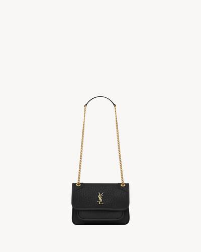 【Saint Laurent】niki ブザス SHOULDER BAG 718556AAD39 SAINT LAURENT】NIKI ブザス レザー ショルダーバッグ (Saint