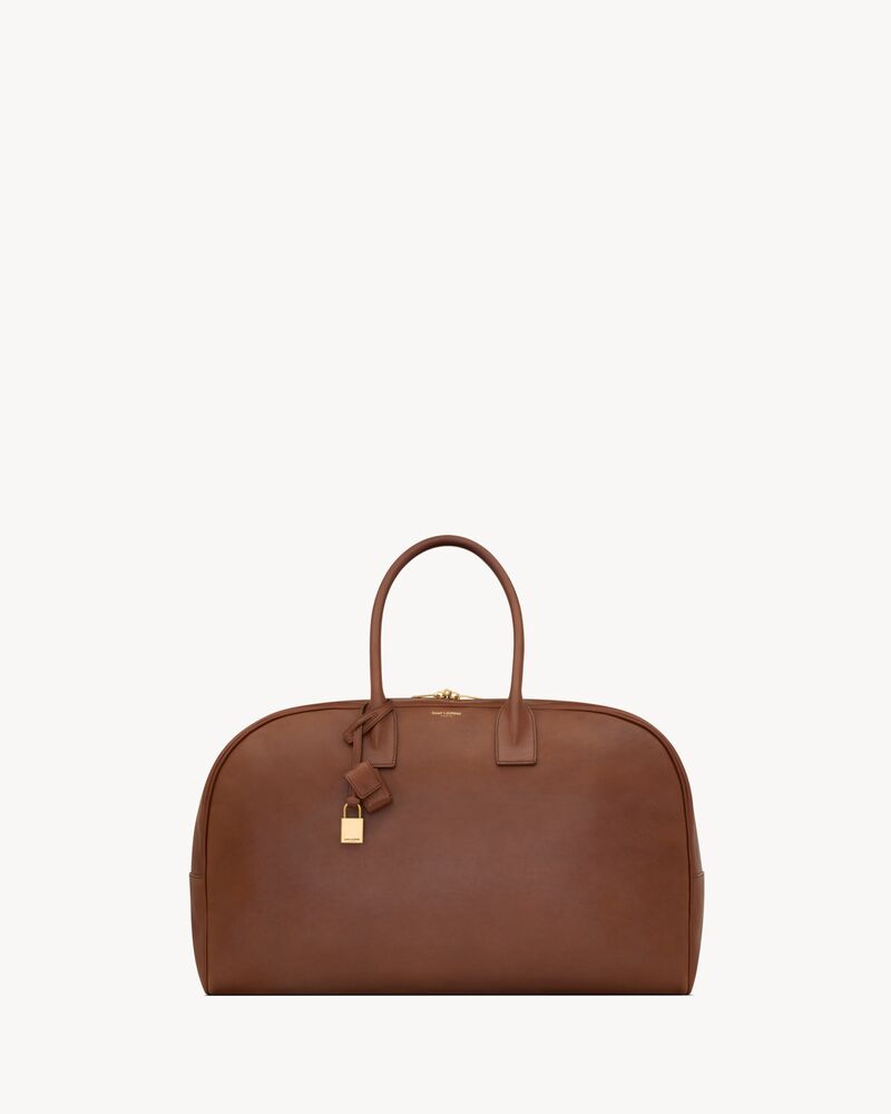 BOWLING duffle bag in pelle liscia