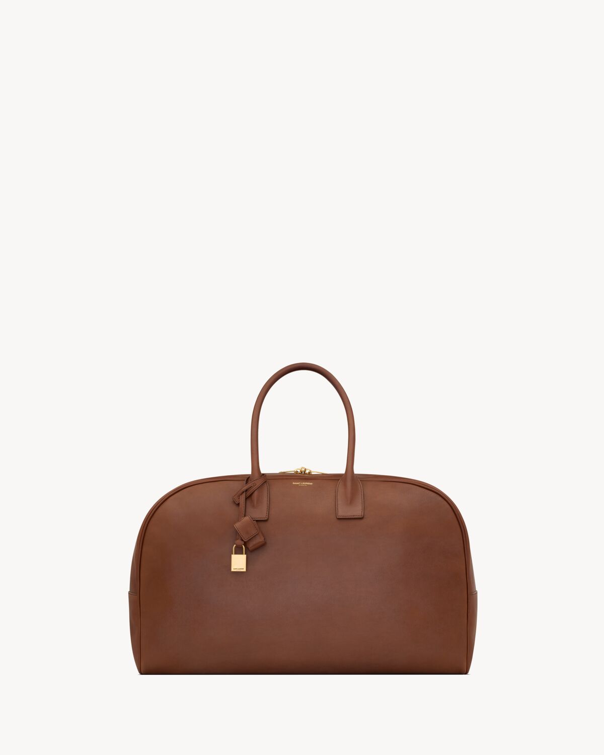 bowling duffle bag in smooth leather