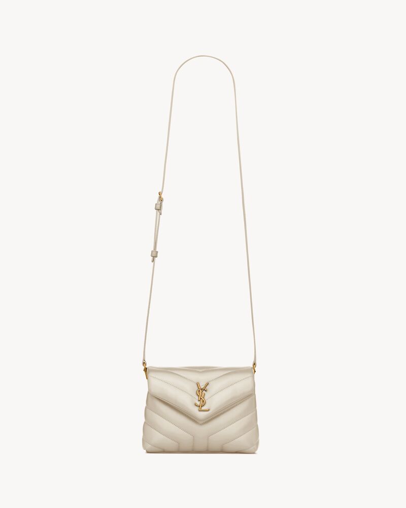 loulou toy strap bag in quilted y leather