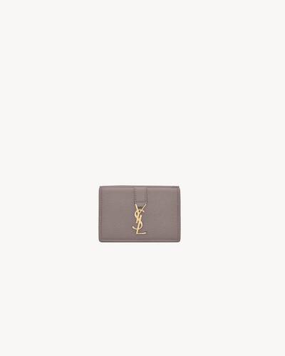 ysl line origami tiny wallet in grained leather