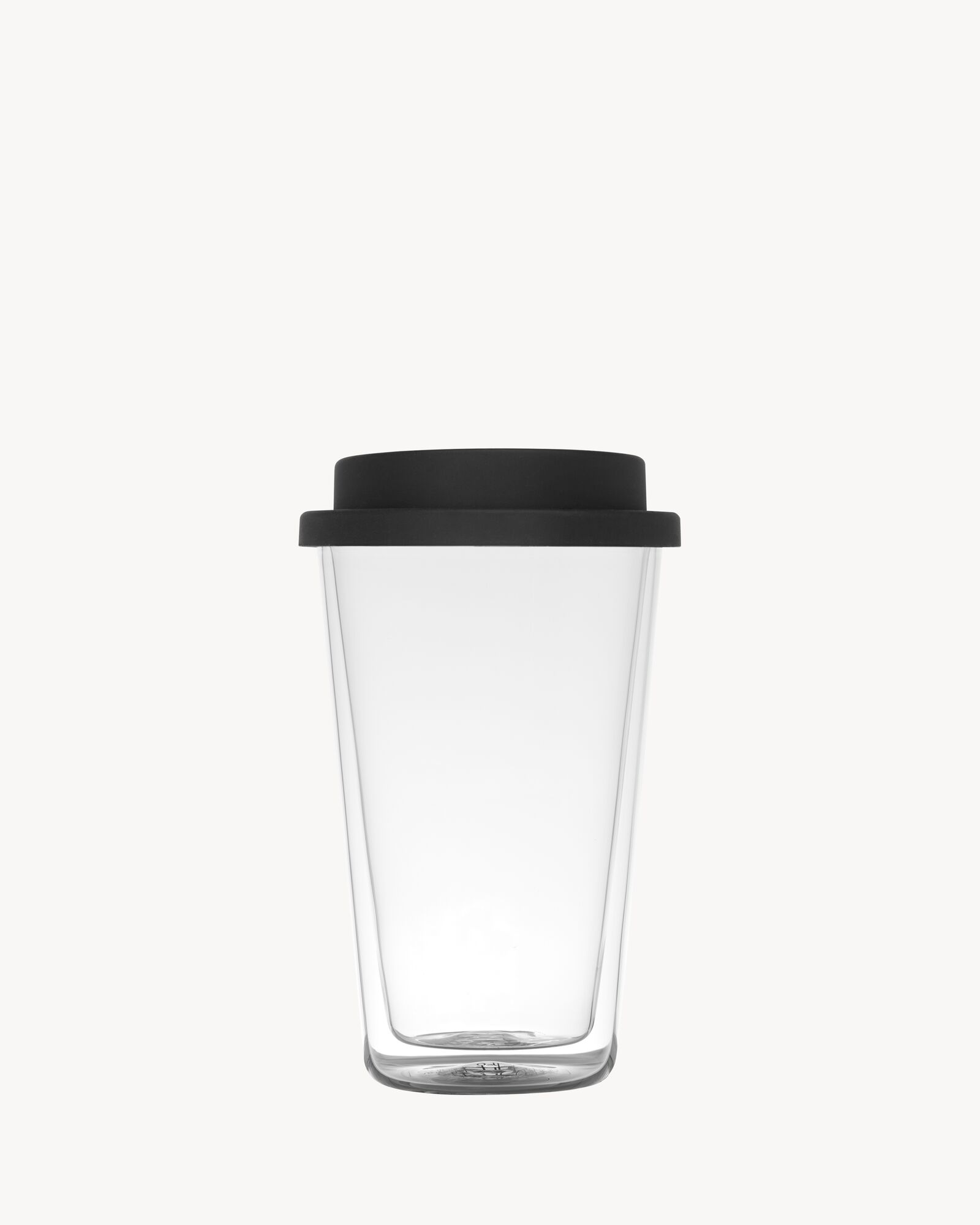 COFFEE MUG IN GLASS in White | Saint Laurent | YSL EN-US