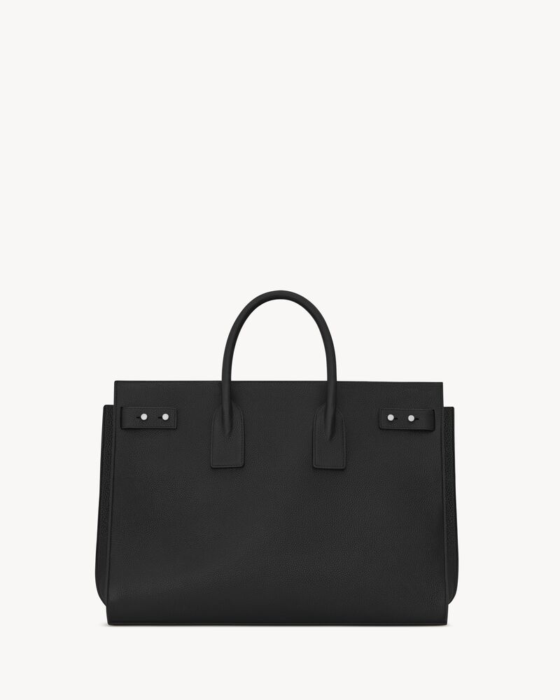 large sac de jour souple bag in black leather