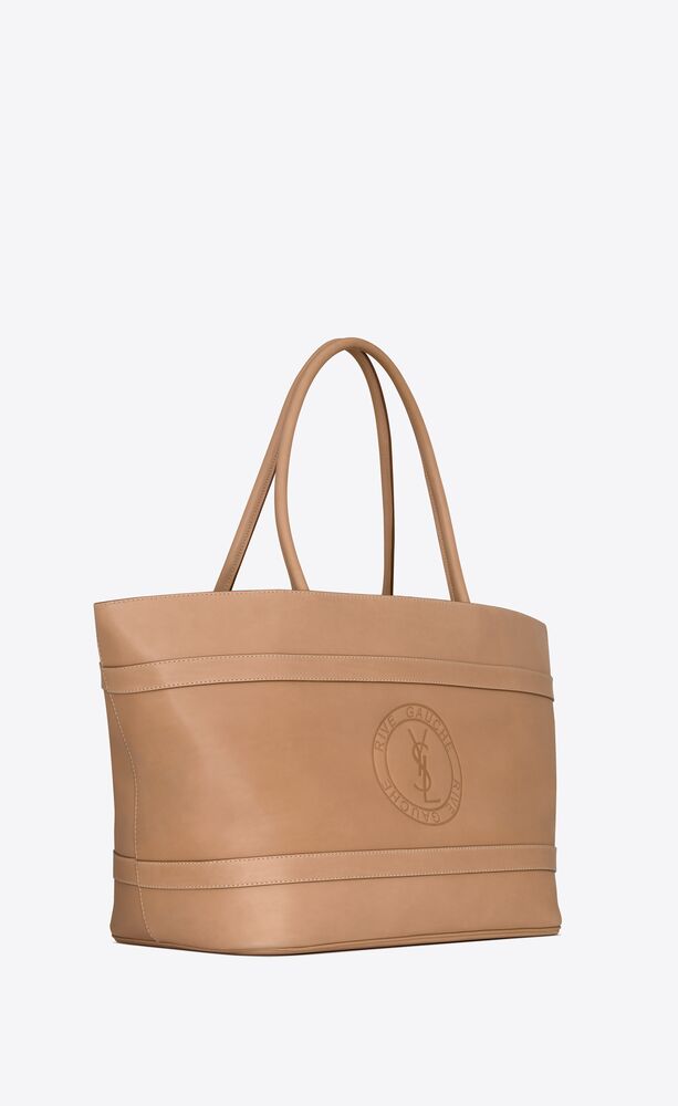 rive gauche tote bag in vegetable-tanned leather