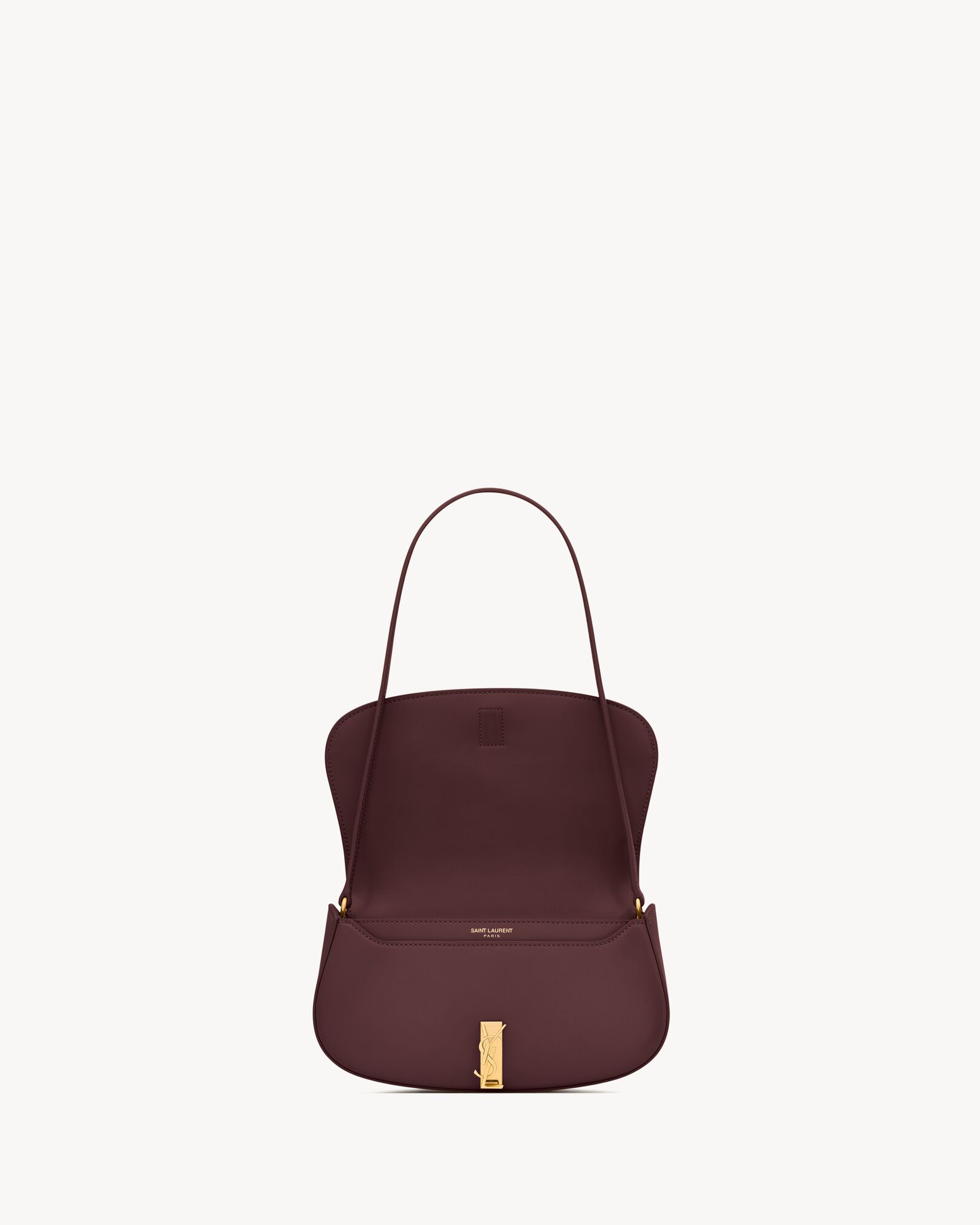 YSL 25S MINI VOLTAIRE 21 IN ROUGE CABERNET CALFSKIN SAINT LAURENT GOLD HARDWRE