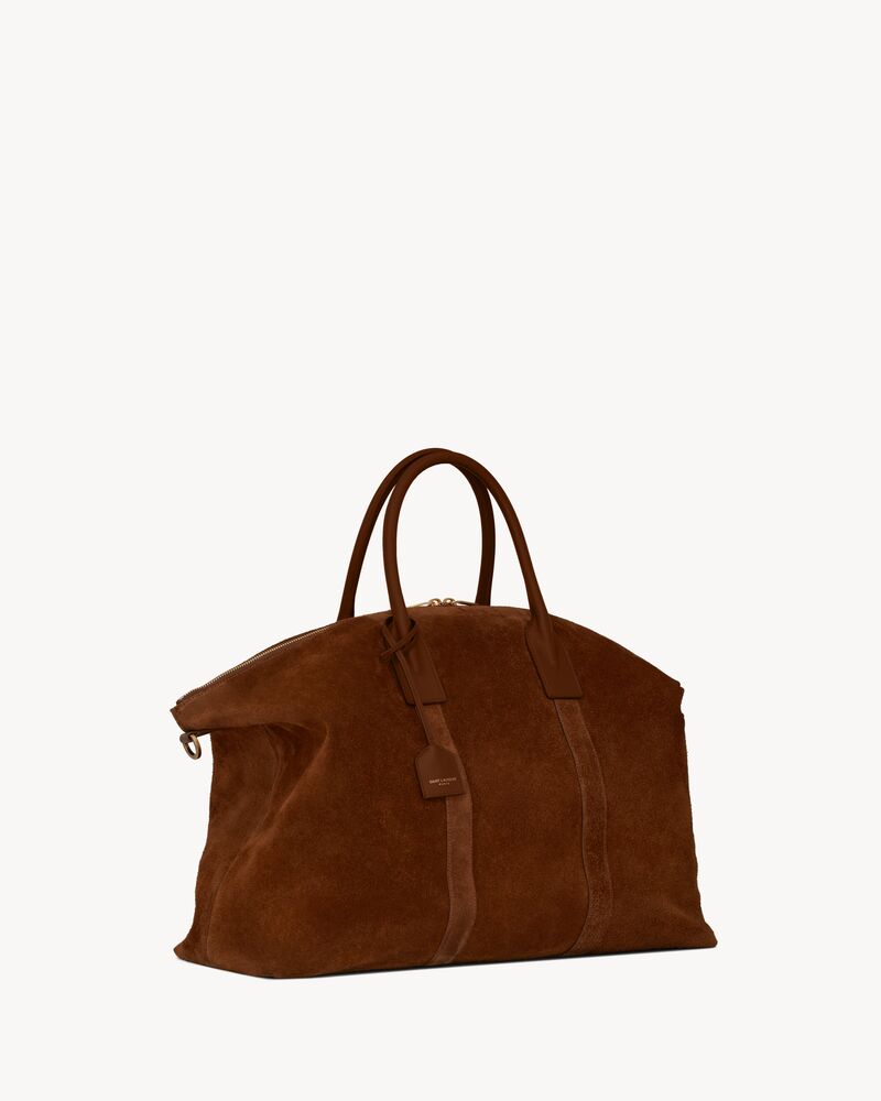 GIANT BOWLING bag in suede