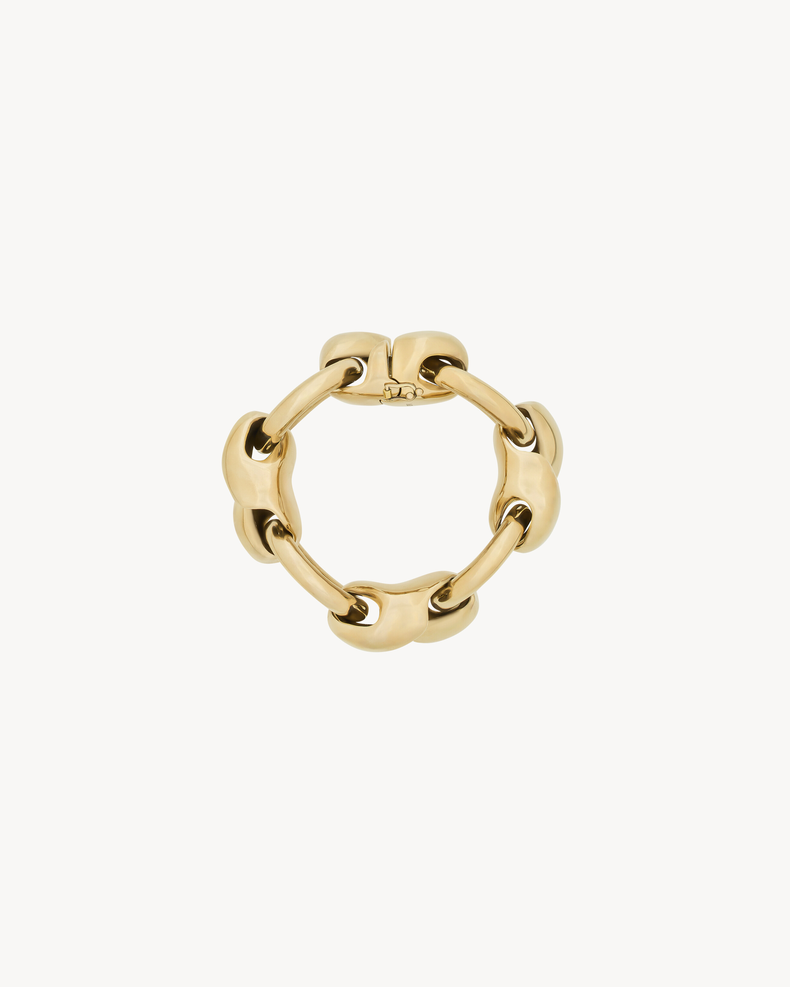 shell chain bracelet in metal