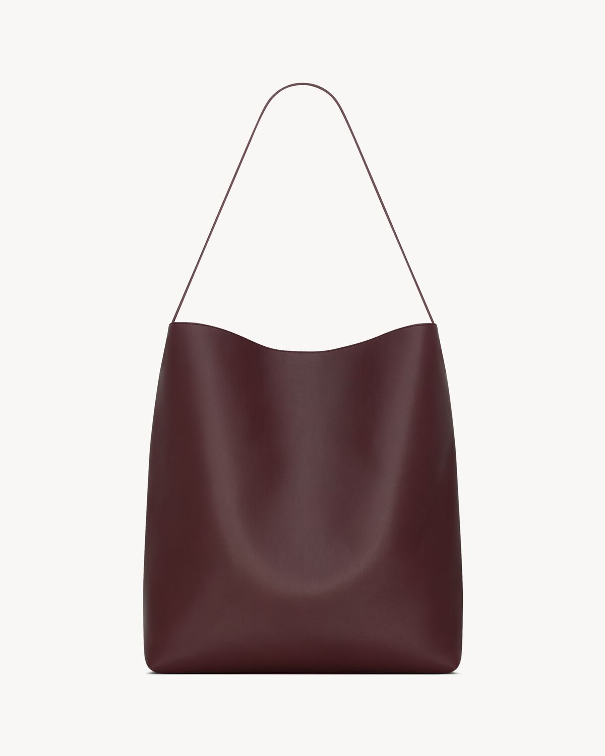 bold hobo bag in smooth leather