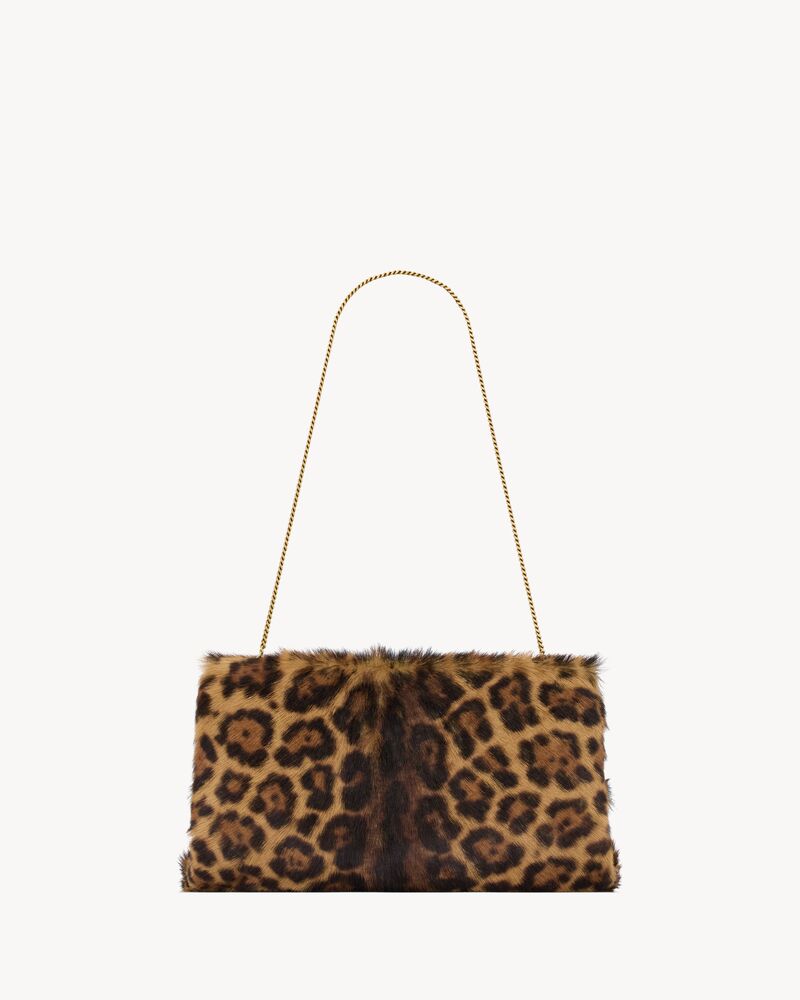 SAINT LAURENT CLUTCH large in pony hair leather