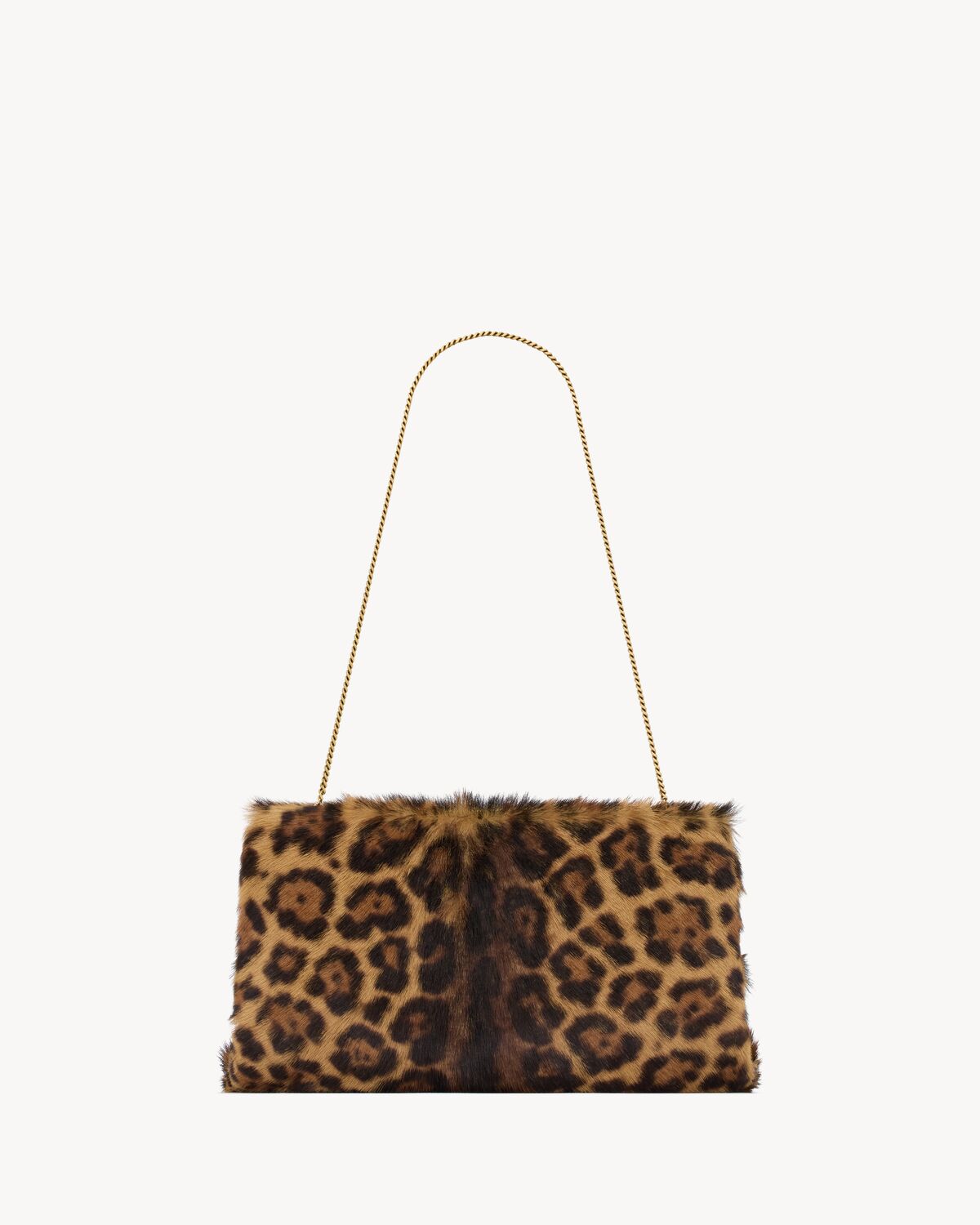 saint laurent clutch large in pony hair leather